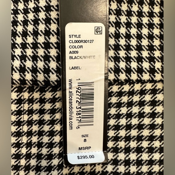 NWT ALICE + OLIVIA by STACEY BENDET Pants Classics size 8 - Picture 9 of 10